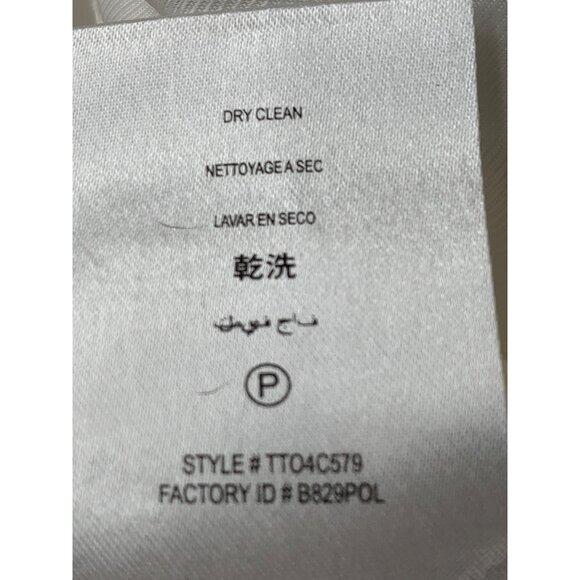 Y2K Vtg BCBGMAXAZRIA XS White Tie Waist Blouse RH10461 GUC Long Sleeve - Picture 8 of 11